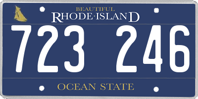 RI license plate 723246