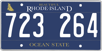 RI license plate 723264