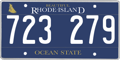 RI license plate 723279