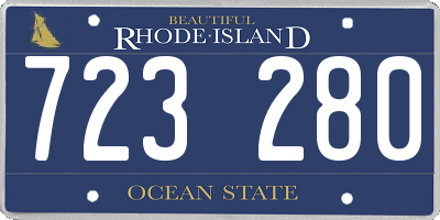 RI license plate 723280