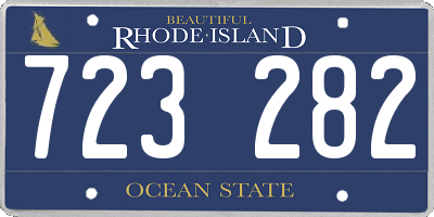 RI license plate 723282