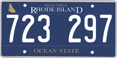 RI license plate 723297
