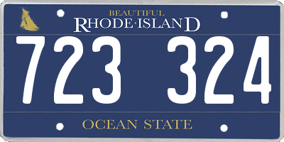 RI license plate 723324