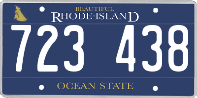RI license plate 723438
