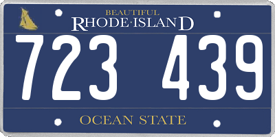 RI license plate 723439