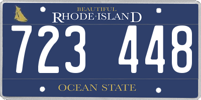 RI license plate 723448