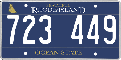 RI license plate 723449