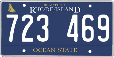 RI license plate 723469