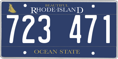 RI license plate 723471