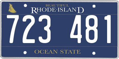 RI license plate 723481