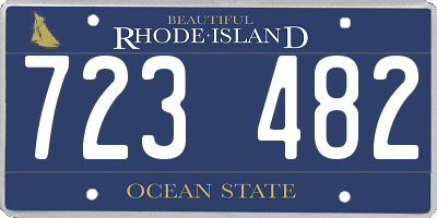RI license plate 723482