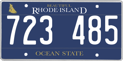 RI license plate 723485