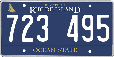 RI license plate 723495