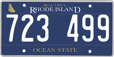 RI license plate 723499