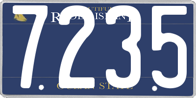 RI license plate 7235