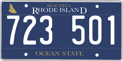 RI license plate 723501