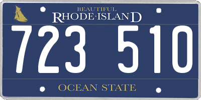RI license plate 723510