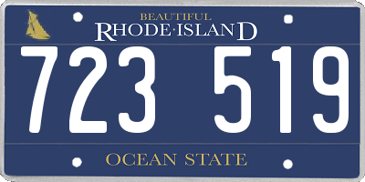RI license plate 723519