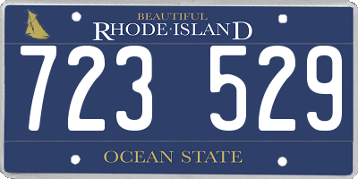 RI license plate 723529