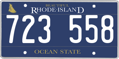 RI license plate 723558