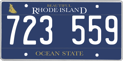 RI license plate 723559