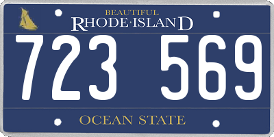 RI license plate 723569