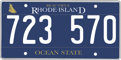 RI license plate 723570