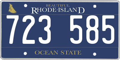 RI license plate 723585