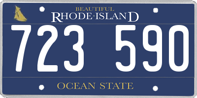 RI license plate 723590