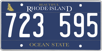 RI license plate 723595