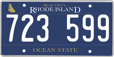 RI license plate 723599