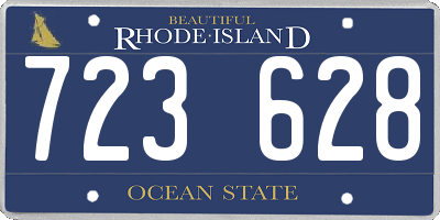 RI license plate 723628