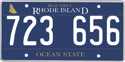 RI license plate 723656