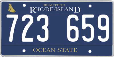 RI license plate 723659