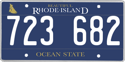 RI license plate 723682
