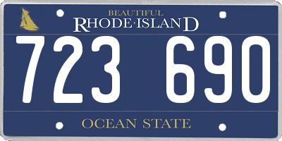 RI license plate 723690