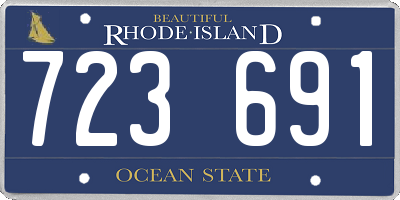 RI license plate 723691