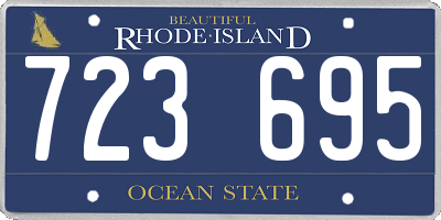 RI license plate 723695