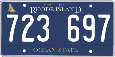 RI license plate 723697
