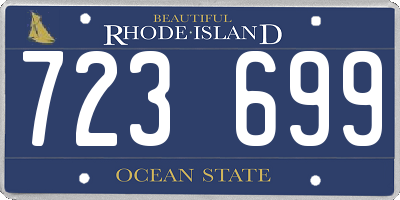 RI license plate 723699