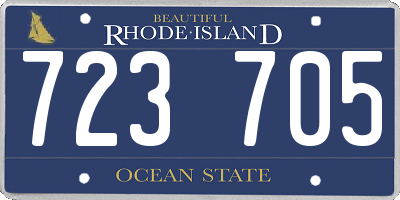 RI license plate 723705