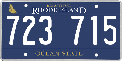 RI license plate 723715