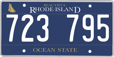 RI license plate 723795