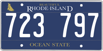 RI license plate 723797