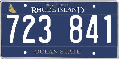 RI license plate 723841