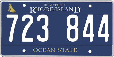 RI license plate 723844