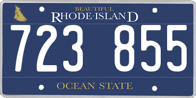 RI license plate 723855