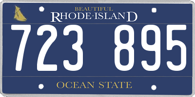 RI license plate 723895