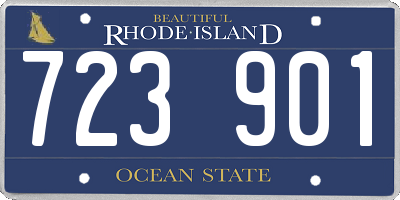 RI license plate 723901
