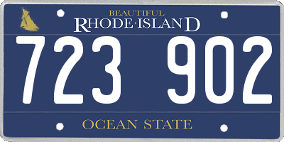 RI license plate 723902